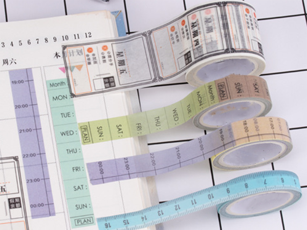 数字和纸印刷胶带