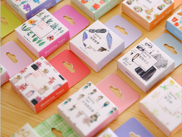 卡通和纸印刷胶带
